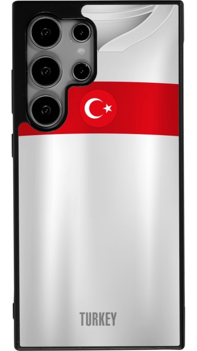 Samsung Galaxy S25 Ultra Case Hülle - Silikon schwarz Türkei personalisierbares Fussballtrikot