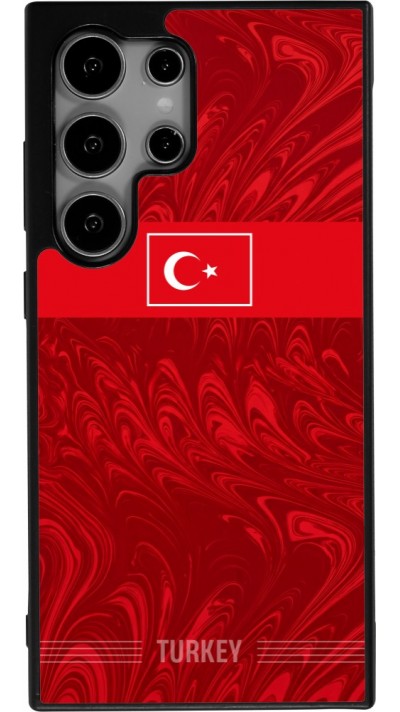 Samsung Galaxy S25 Ultra Case Hülle - Silikon schwarz Türkei 2026 personalisierbares Fussballtrikot
