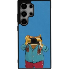 Samsung Galaxy S25 Ultra Case Hülle - Silikon schwarz Frog with camera DTMF