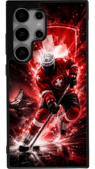 Samsung Galaxy S25 Ultra Case Hülle - Silikon schwarz Hockey World Championship Player