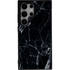 Samsung Galaxy S25 Ultra Case Hülle - Silikon schwarz Marble Black 01