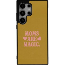 Coque Samsung Galaxy S25 Ultra - Silicone rigide noir Mom 2026 Are Magic