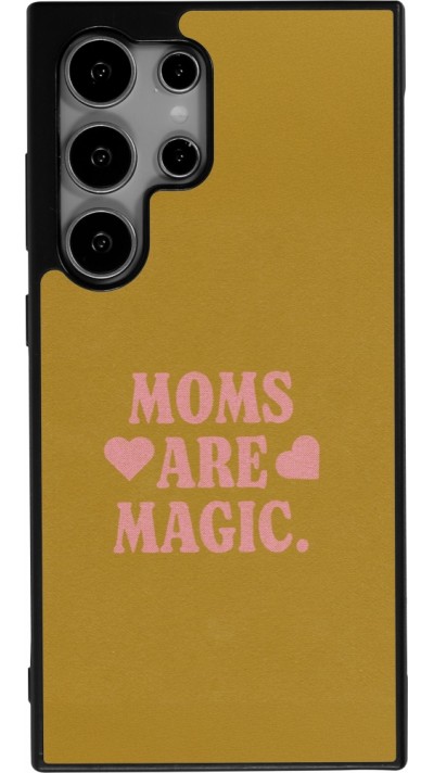 Coque Samsung Galaxy S25 Ultra - Silicone rigide noir Mom 2026 Are Magic