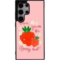 Samsung Galaxy S25 Ultra Case Hülle - Silikon schwarz Mom 2026 Berry best
