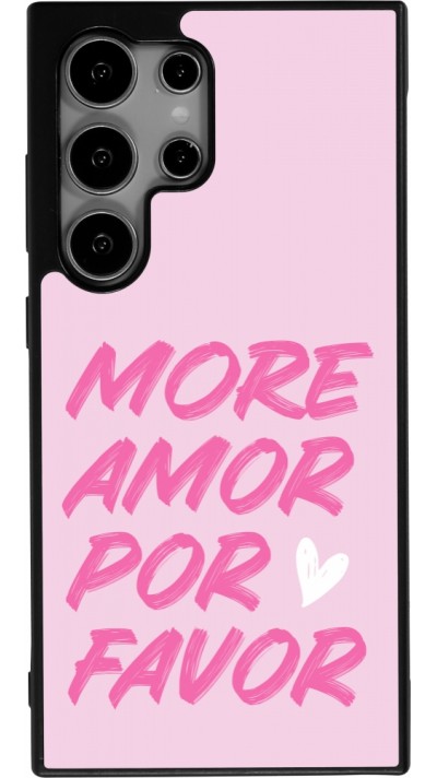 Coque Samsung Galaxy S25 Ultra - Silicone rigide noir More amor porfavor