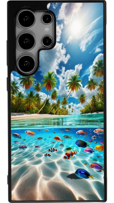 Samsung Galaxy S25 Ultra Case Hülle - Silikon schwarz Strandparadies
