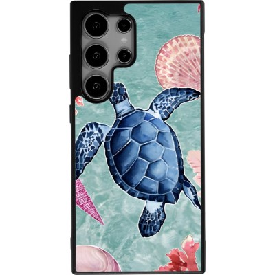 Samsung Galaxy S25 Ultra Case Hülle - Silikon schwarz Preppy Turtle