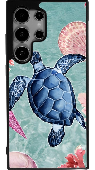 Samsung Galaxy S25 Ultra Case Hülle - Silikon schwarz Preppy Turtle