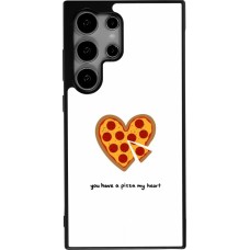 Samsung Galaxy S25 Ultra Case Hülle - Silikon schwarz Saint Valentines Day 26 You have my pizza heart