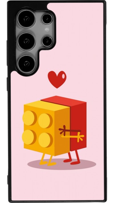 Samsung Galaxy S25 Ultra Case Hülle - Silikon schwarz Saint Valentines Day 26 Puzzle