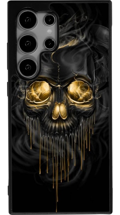 Samsung Galaxy S25 Ultra Case Hülle - Silikon schwarz Skull 02