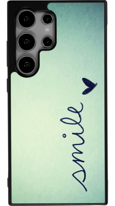 Samsung Galaxy S25 Ultra Case Hülle - Silikon schwarz Smile