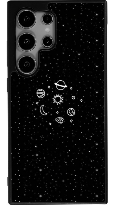 Samsung Galaxy S25 Ultra Case Hülle - Silikon schwarz Space Doodle