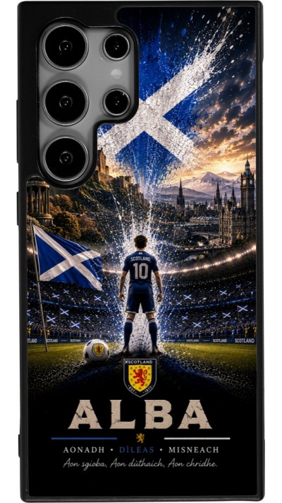 Samsung Galaxy S25 Ultra Case Hülle - Silikon schwarz Fussball Schottland splash 2026