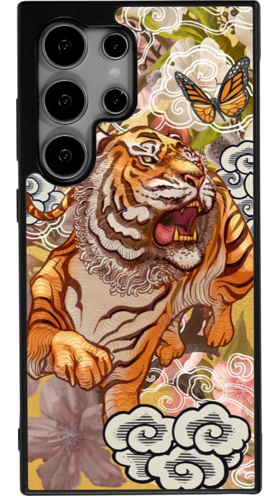 Samsung Galaxy S25 Ultra Case Hülle - Silikon schwarz Spring 23 japanese tiger