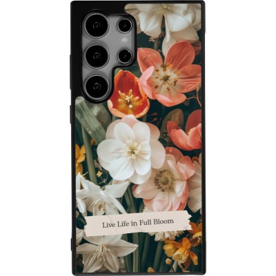 Samsung Galaxy S25 Ultra Case Hülle - Silikon schwarz Full Bloom Spring 2026
