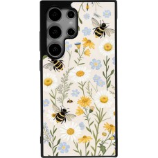 Samsung Galaxy S25 Ultra Case Hülle - Silikon schwarz Pattern bees 2026