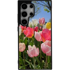 Samsung Galaxy S25 Ultra Case Hülle - Silikon schwarz Tulips 2026