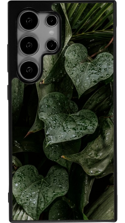 Samsung Galaxy S25 Ultra Case Hülle - Silikon schwarz Spring 23 fresh plants