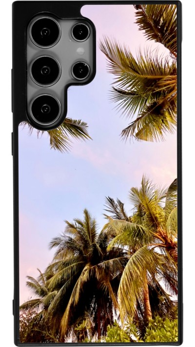 Samsung Galaxy S25 Ultra Case Hülle - Silikon schwarz Summer 2023 palm tree vibe