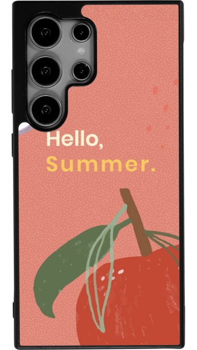 Samsung Galaxy S25 Ultra Case Hülle - Silikon schwarz Summer 2025 Hello summer