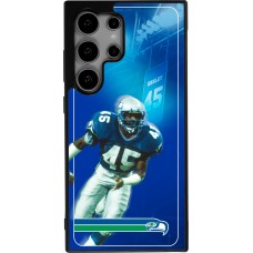 Samsung Galaxy S25 Ultra Case Hülle - Silikon schwarz Super Bowl 26 Seattle 1