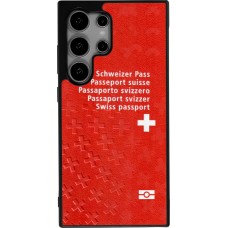 Samsung Galaxy S25 Ultra Case Hülle - Silikon schwarz Swiss Passport