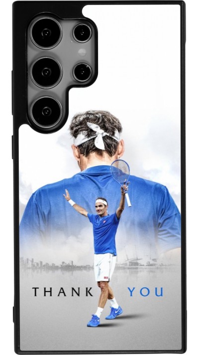 Samsung Galaxy S25 Ultra Case Hülle - Silikon schwarz Thank you Roger