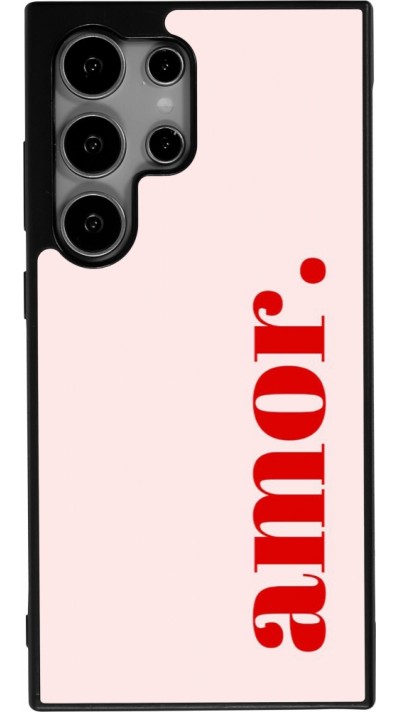 Samsung Galaxy S25 Ultra Case Hülle - Silikon schwarz Valentine 2024 amor