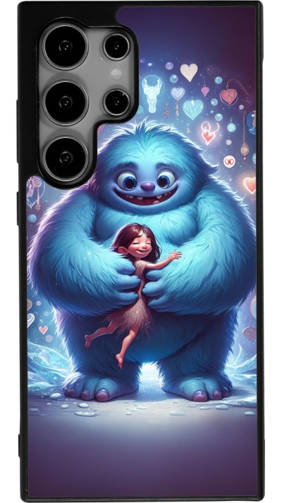 Samsung Galaxy S25 Ultra Case Hülle - Silikon schwarz Valentin 2024 Flauschige Liebe