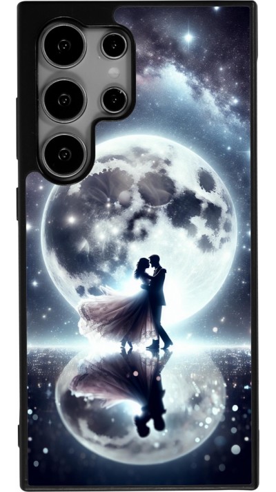 Samsung Galaxy S25 Ultra Case Hülle - Silikon schwarz Valentin 2024 Liebe unter dem Mond