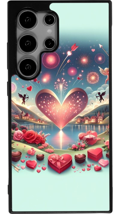 Samsung Galaxy S25 Ultra Case Hülle - Silikon schwarz Valentin 2025 Schick