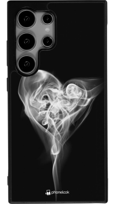 Samsung Galaxy S25 Ultra Case Hülle - Silikon schwarz Valentine 2022 Black Smoke