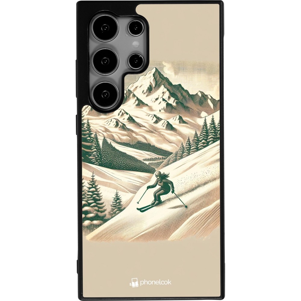 Samsung Galaxy S25 Ultra Case Hülle - Silikon schwarz Vintage Skiberg