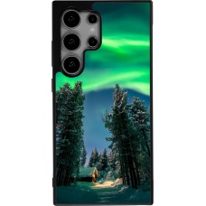 Samsung Galaxy S25 Ultra Case Hülle - Silikon schwarz Winter 22 Northern Lights