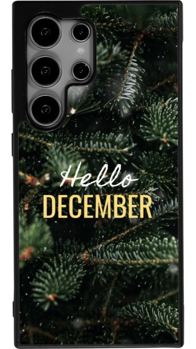 Samsung Galaxy S25 Ultra Case Hülle - Silikon schwarz Winter 25 Winter hello december
