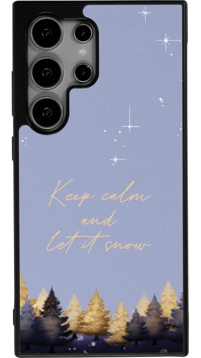 Samsung Galaxy S25 Ultra Case Hülle - Silikon schwarz Winter 25 Winter illustration of trees