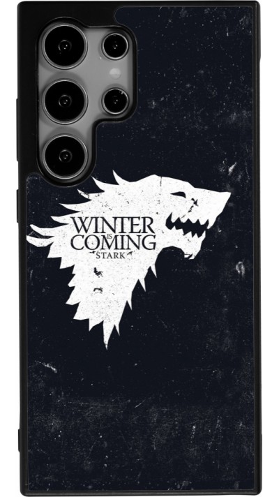 Samsung Galaxy S25 Ultra Case Hülle - Silikon schwarz Winter is coming Stark