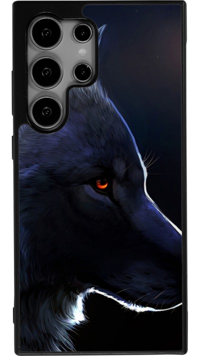 Samsung Galaxy S25 Ultra Case Hülle - Silikon schwarz Wolf Shape