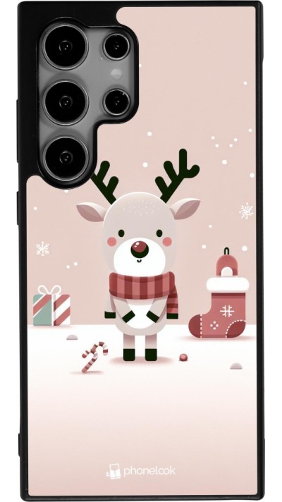 Samsung Galaxy S25 Ultra Case Hülle - Silikon schwarz Weihnachten 2023 Choupinette Rentier