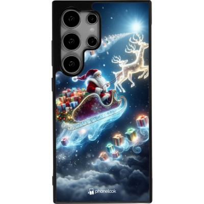 Samsung Galaxy S25 Ultra Case Hülle - Silikon schwarz Weihnachten 2023 Verzauberter Weihnachtsmann
