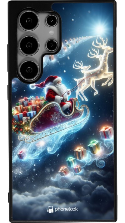 Samsung Galaxy S25 Ultra Case Hülle - Silikon schwarz Weihnachten 2023 Verzauberter Weihnachtsmann