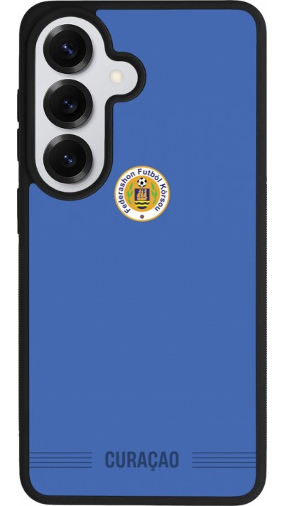 Samsung Galaxy S26 Case Hülle - Silikon schwarz Curaçao 2026 personalisierbares Fussballtrikot