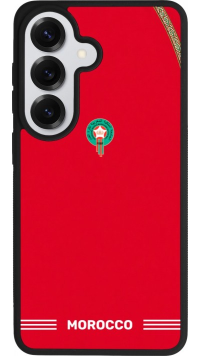 Samsung Galaxy S26 Case Hülle - Silikon schwarz Marokko 2026 personalisierbares Fussballtrikot