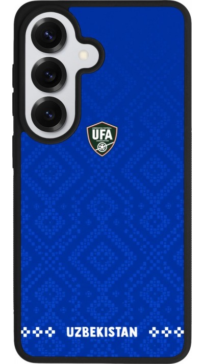 Samsung Galaxy S26 Case Hülle - Silikon schwarz Usbekistan 2026 personalisierbares Fussballtrikot
