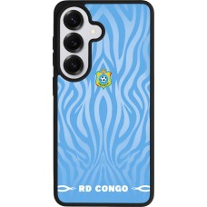 Samsung Galaxy S26 Case Hülle - Silikon schwarz Demokratische Republik Kongo 2026 personalisierbares Fussballtrikot