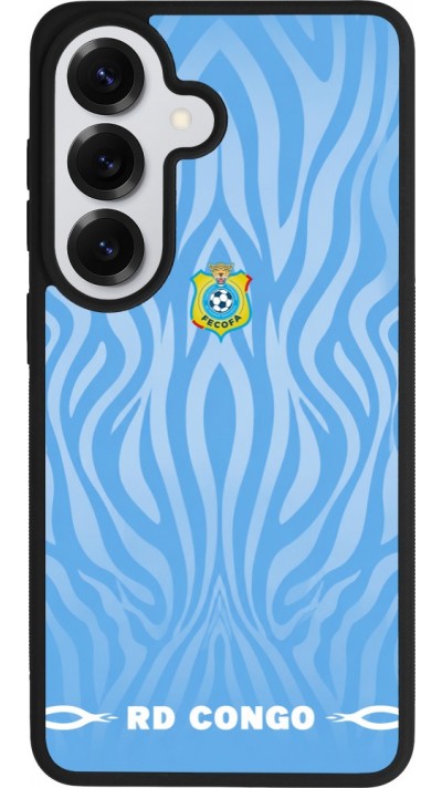 Samsung Galaxy S26 Case Hülle - Silikon schwarz Demokratische Republik Kongo 2026 personalisierbares Fussballtrikot