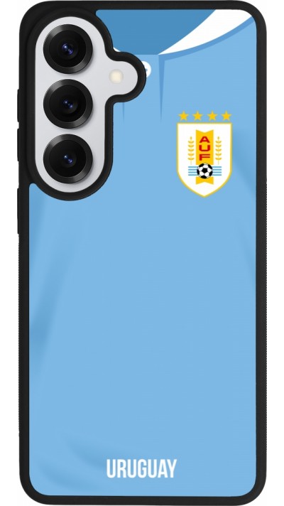 Samsung Galaxy S26 Case Hülle - Silikon schwarz Uruguay 2022 personalisierbares Fussballtrikot