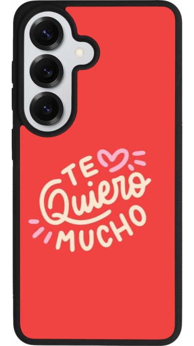 Coque Samsung Galaxy S26 - Silicone rigide noir Saint Valentines Day 26 Te quiero mucho