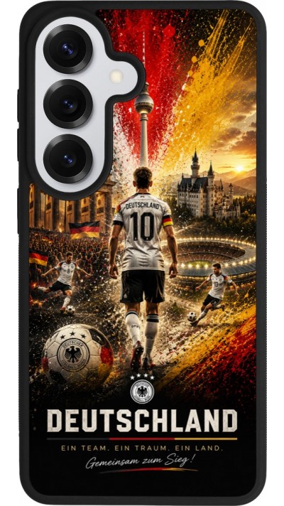 Samsung Galaxy S26 Case Hülle - Silikon schwarz Fussball Deutschland splash 2026